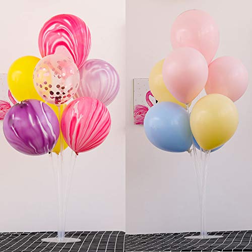 image for TONIFUL Balloon Stand Kit - Clear Table Balloon Stand with 14 Balloon 
