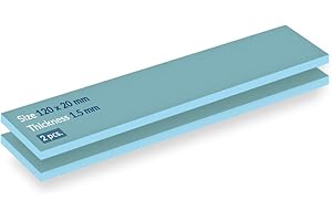 ARCTIC TP-2 (APT2560): Economic Thermal Pad, 120 x 20 x 1.5 mm (2 Pieces) - Thermal pad, Excellent heat conduction, Low hardn