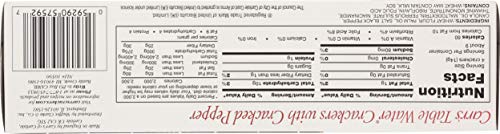 CARR’S TABLE WATER CRACKERS, CRACKED PEPPER, 4.25 OZ