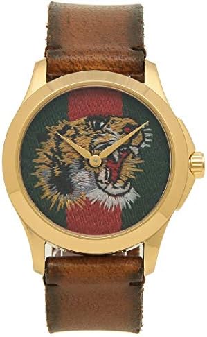 時計 レディース メンズ ゴースト Gタイムレス 38mm 腕時計 ウォッチ Gucci ゴールド ブラウン 並行輸入品 Ghost Ya G Timelessグッチシグネチャー グッチシマ アウトレット品 3