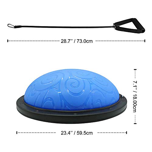 ATIVAFIT-Half-Ball-Balance-Trainer-with-Straps-Yoga-Balance-Ball-Anti-Slip-for-Core-Training-Home-Fitness-Strength-Exercise-Workout-Gym