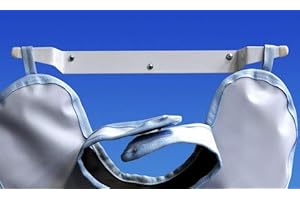 PALMERO HEALTH CARE PLM Apron Hanger Economy, White Coated Steel Ea