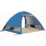 G4Free Large Pop Up Beach Tent Camping Sun Shelter Portable Sun Tents Outdoor Automatic Cabana 3-4 Person Anti UV Shade for Family Adults Baby Camping Fishing, Sets up in Seconds