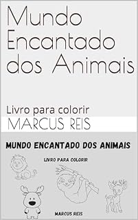 Livro Mundo Encantado dos Animais : Livro para colorir