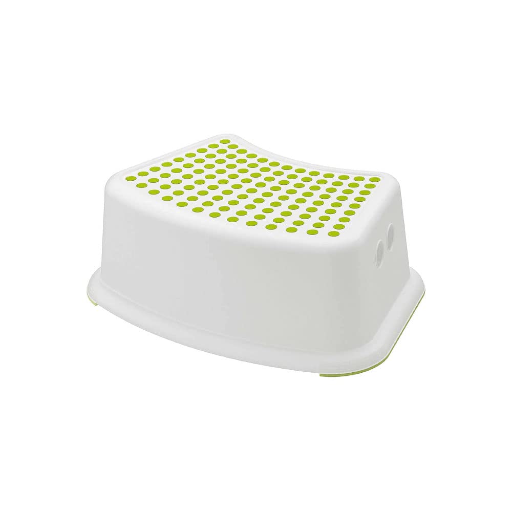 Sterun Plastic Child Step Stool with Anti-Slip Top, Non-Slip Toilet Step for Toddlers, Practical Toddler Step Stool (Green)