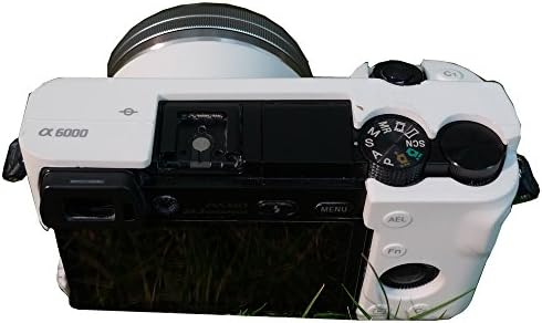 Dengpin White Silicone Armor Skin Camera Body Soft Case Bag Cover for Sony Alpha A6000 ILCE-6000L 16-50mm Lens