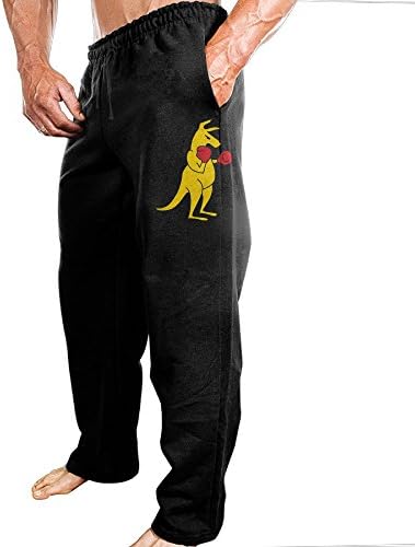 Zanm Men's Cotton Boxing Kangaroo Jersey Sweatpant Jogger Pant With Pockets M