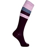 ja vie 80% Merino Wool Extra Comfort Graduated Compression Stripe Socks for Women & Men (15-20mmHg)