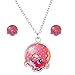 Shopkins Silvertone D'lish Donut Necklace and Earrings Set