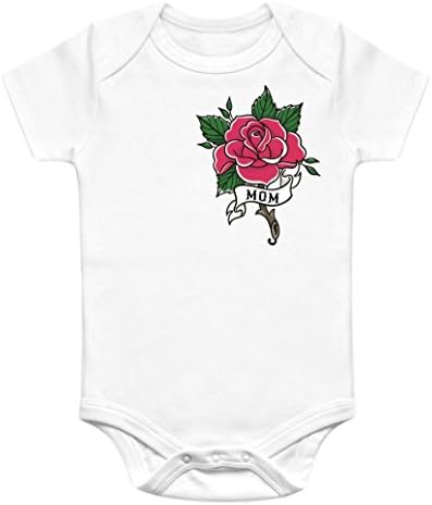 Nerdy Onesies Unisex Baby Mother's Day "Mom" Tattoo Onesie