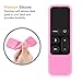 Fintie Protective Case for Apple TV 4K/ HD Siri Remote (1st Gen) - Honey Comb Lightweight Anti Slip Shockproof Silicone Cover for Apple TV 4K 5th 4th Gen Siri Remote Controller, Pink