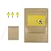 Drawstring Tea Filter Bags, Disposable Unbleached Safe Tea Infuser, M Size Perfect for Loose Leaf Tea（3 Free Clip, Pack-100, Brown）