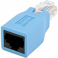 StarTech.com Cisco Console Rollover Adapter for RJ45 Ethernet Cable - Network adapter cable - RJ-45 (M) to RJ-45 (F) - blue -