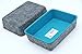 Welaxy Felt Office Drawer Organizer bin Tray Drawer Divider Small Boxes for organizing Drawers (Turquoise)