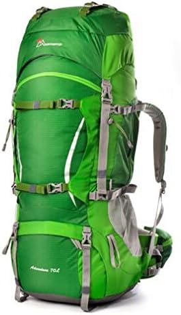 Professional Climbing Bag Cologne Material Internal Frame Unisex Travel Hiking Outdoor Long Distance Camping Backpack (green)