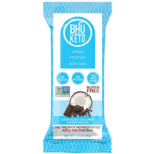 Bhu Keto Chocolate Coconut Cookie Dough bar - 8 Bars