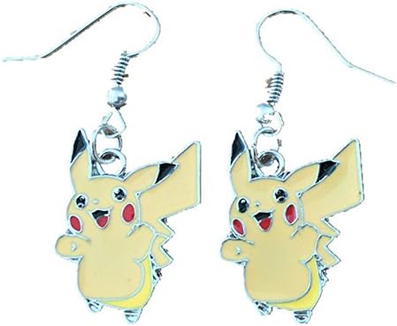 Blue Heron Pokemon Pikachu Dangle Earrings w/Gift Box