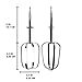 Univen Mixer Beaters Compatible with Sunbeam Mixmasters Models 2366 2367 2368 2369 2370 2371 2379 2386 2388 2594 2595 2397 FPSBSM2596R NOT UNIVERSAL SEE PICTURES AND DESCRIPTION