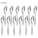 12-piece Japan Stainless Steel Dinner Spoons, Elegant life Mirror Finished Table Spoons Set Use for Home, Kitchen or Restaurant - 7.2 Inch