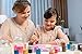DACO Brillia Kids Paint, 25 Colors Art Set, 0.7 fl.oz (20ml) Paint Pots with Carry Case, School Supplies for Kids, Non Toxic Tempera Paint, Washable Paint for Kids, Art and Craft Supplies & Materials