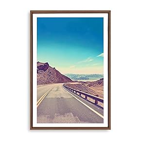 Framed Canvas Wall Art for Living Room, Bedroom Highway Canvas Prints for Modern Home Decoration Ready to Hang - 16"x24" inches