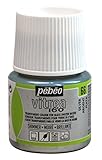 Pebeo Vitrea 160 Glass Paint 45-Milliliter Bottle, Shimmer Silver
