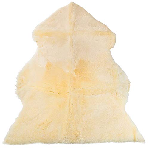 DMI Natural Sheepskin Wool Comfort Medical Mattress Bed Pad Bed Mat, Washable, 8 to 9 Square Feet, Beige