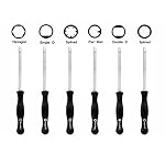 Wonderoto Carburetor Adjustment Tool Set with Pac Man- Single D-Double D-Hexagon Hex Socket- 21-Teeth Splined- 7-Teeth Splined Screwdriver for 2 Cycle Small Engine with PU Case (Set of 6)