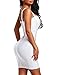 Bqueen Women's Spaghetti Strap Sexy Bodycon Bandage Dress BQ1636-1 (M, White)