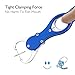Ticoze Fish Gripper, Portable Fish Lip Gripper, Made from Rust-Proof Aluminum Alloy and TPR Handle, Blue