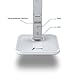 Fugetek LED Desk Office Lamp, Stylish, 5-Level Brightness, 530 Lumen, 7W, Dimmable, Touch Control Panel, 1-Hour Auto Timer, Official Philips Enabled Licensing Program Member, (White)