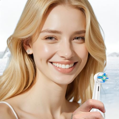 12PCS Compatible with Oral B iO Series Electric Toothbrush,Toothbrush Heads Compatible with Oral B iO 2/3/4/5/6/7/8/9/10,Effective Plaque Removal with Gentle Gum Care Technology