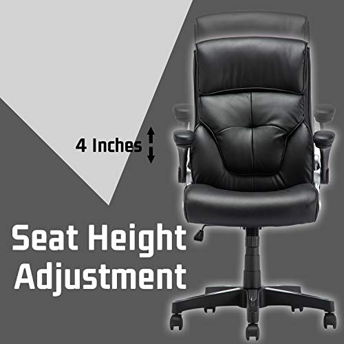 KERMS High Back Executive Home Office Chair, PU Leather Ergonomic