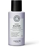 Maria Nila Sheer Silver Conditioner &ndash; Neutralizes Brassy, Yellow Tones | Color-Safe Purple Conditioner for Blonde and Gray Hair | Violet Pigments Counteract Golden Shades in Blonde, White and Gray