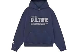 THE LEATHER JACKETS For The Culture Crystal Blue Fleece Hoodie