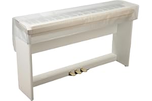 GEBIBB Piano Keyboard Cover 88 Keys,Waterproof Transparent Grind Arenaceous,Digital Piano Cover,Piano Keyboard Dust Cover (88 Keys)