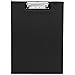 MyLifeUNIT Clipboard Folder with Pocket, Clipboard Padfolio File Folder, Letter Size or A4 Size (Black)