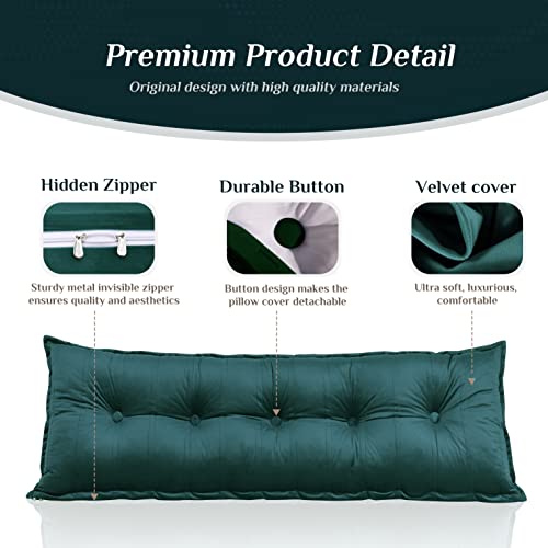 VERCART Large Bolster Headboard Pillow Daybed Pillows Bed Rest Reading