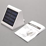 NEEWER 4 Led Wall Lights Garden Solar Lamp Fence Corridor light-Yellow