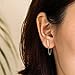 Hypoallergenic Earrings 14K Gold Plated Earrings Dangle Earrings for Women Drop Earrings Huggie Dainty Hoop Earrings (Gold)