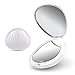 TRESUTOPIA LED Compact Mirror, Folding Travel Mirror, Magnifying Lighted Makeup Handy Mirror, Perfect for Purses, Double-Sided 1x/5x Magnification