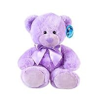 WILDREAM Purple Teddy Bear Stuffed Animal Plush in Sitting Position 9.8"