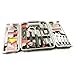 Yuanshikj Precision Tools General 53 Piece Tool Set Homeowner's Kit Toolbox Household Hand Plastic Storage Case Red Color