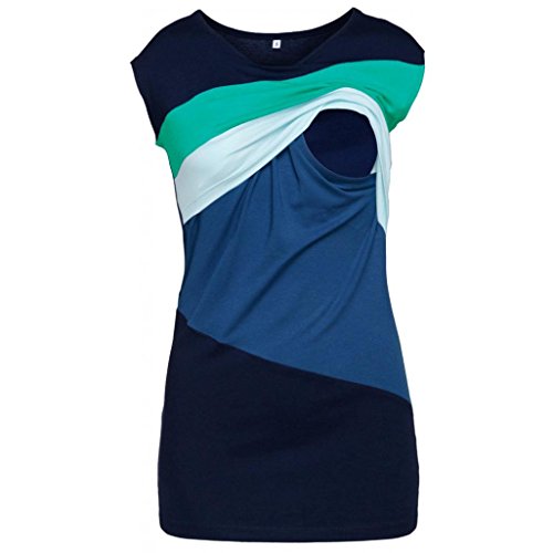 image for Dainzuy Nursing Tops, Women's Maternity Breastfeeding Sleeveless Strip