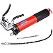 AcPulse Red Heavy Duty Deluxe Pistol Grease Gun with 18inch Flex Hose 6000 PSI-Lubricate Tractors RVs Cars Suspension Tie Rods Chassis and Drive Shafts