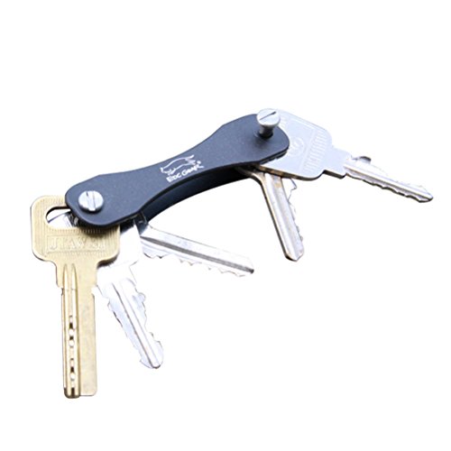Compact Key Holder-Aerospace Aluminum 6061-T6 (Black)