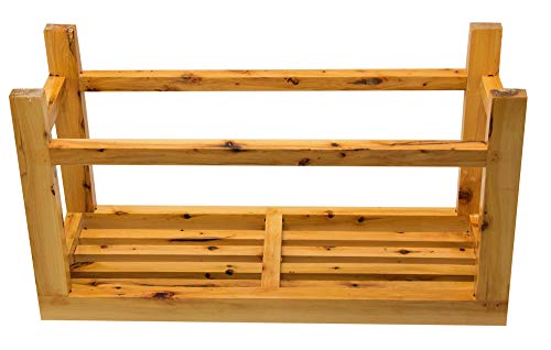 ALFI brand AB4401 26-Inch Solid Wood Slated Single Person Sitting Bench