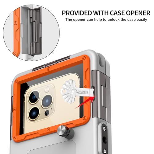 Shellbox Waterproof Smartphone Pouch IPX8 Waterproof Phone Pouch Compatible with iPhone 17e 17 Pro 17 Air 17 Pro Max 16 15 14 13 Pro Max Samsung S26 S26 Plus S25 S24