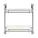 MODONA 8966-A Glass Double Shelf with Rail Oval Series