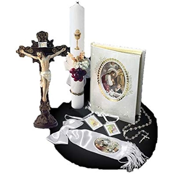 first communion candle set boy